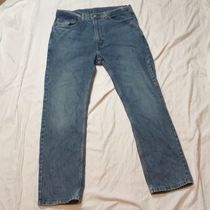 MENS JEANS LEVI'S 505 STRAIGHT LEG PANTS 34X30 STRETCH DENIM